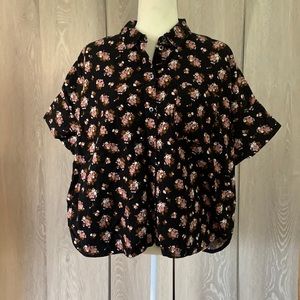 Madewell Floral Corduroy Button Down! Size Medium!